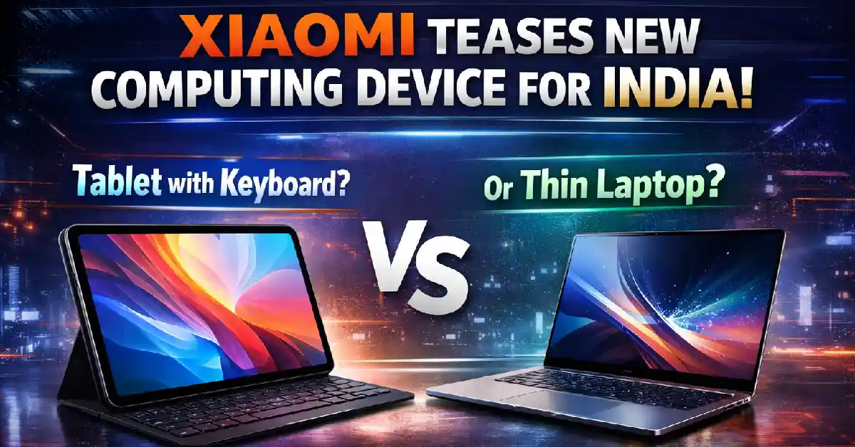 Xiaomi Teases New Computing Device for India